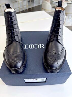 Dior Evidence Black Leather Boots